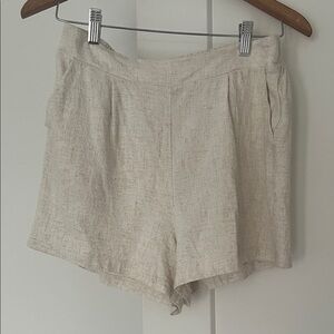 Elegant Cream Women's Shorts